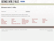 Tablet Screenshot of distance2villes.com